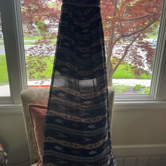 Ya Los Angeles Western Maxi Dress Strapless Sz M - Picture 5 of 5